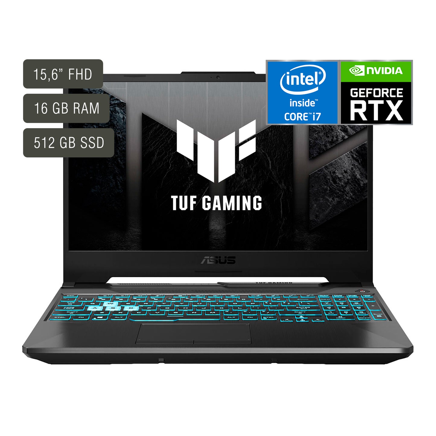 Notebook Gaming Asus Tuf 15,6'' Core I7 16gb 512gb Rtx3050ti